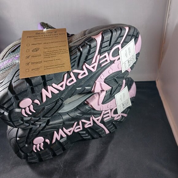 BearPaw Corsica Women's Waterproof Hiking Boot size 6 Gray Fog - Picture 5 of 11